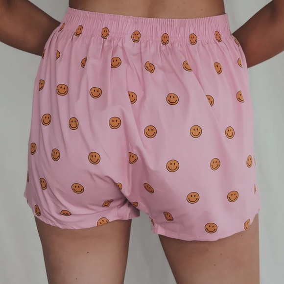 NWT CURATED BASICS FUN IN THE SUN☀️PATTERNED FASHION BOXERS-SMILEY FACE🙂,S,BNWT - Picture 4 of 8